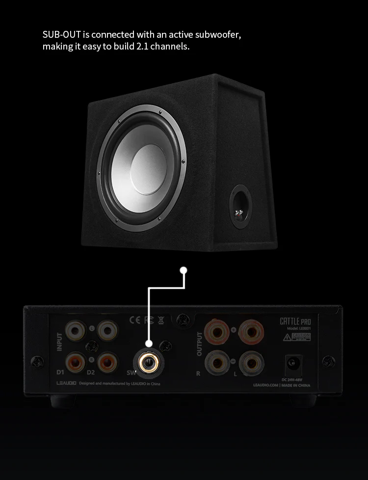 Le Audio Cattle Pro Class D Power Amplifier - Image 5