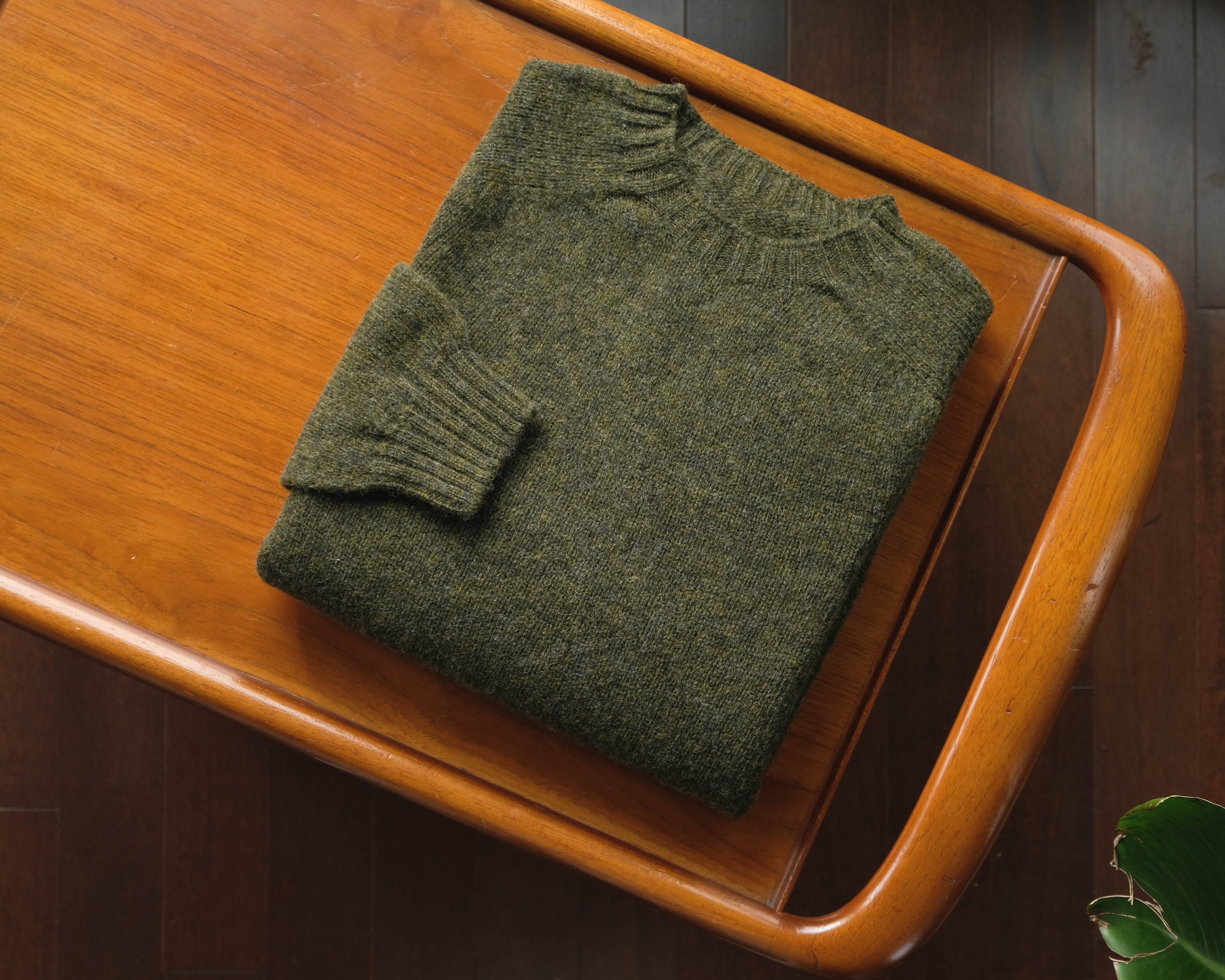 Lost Monarch Shetland Sweater in Cypress - Image 3