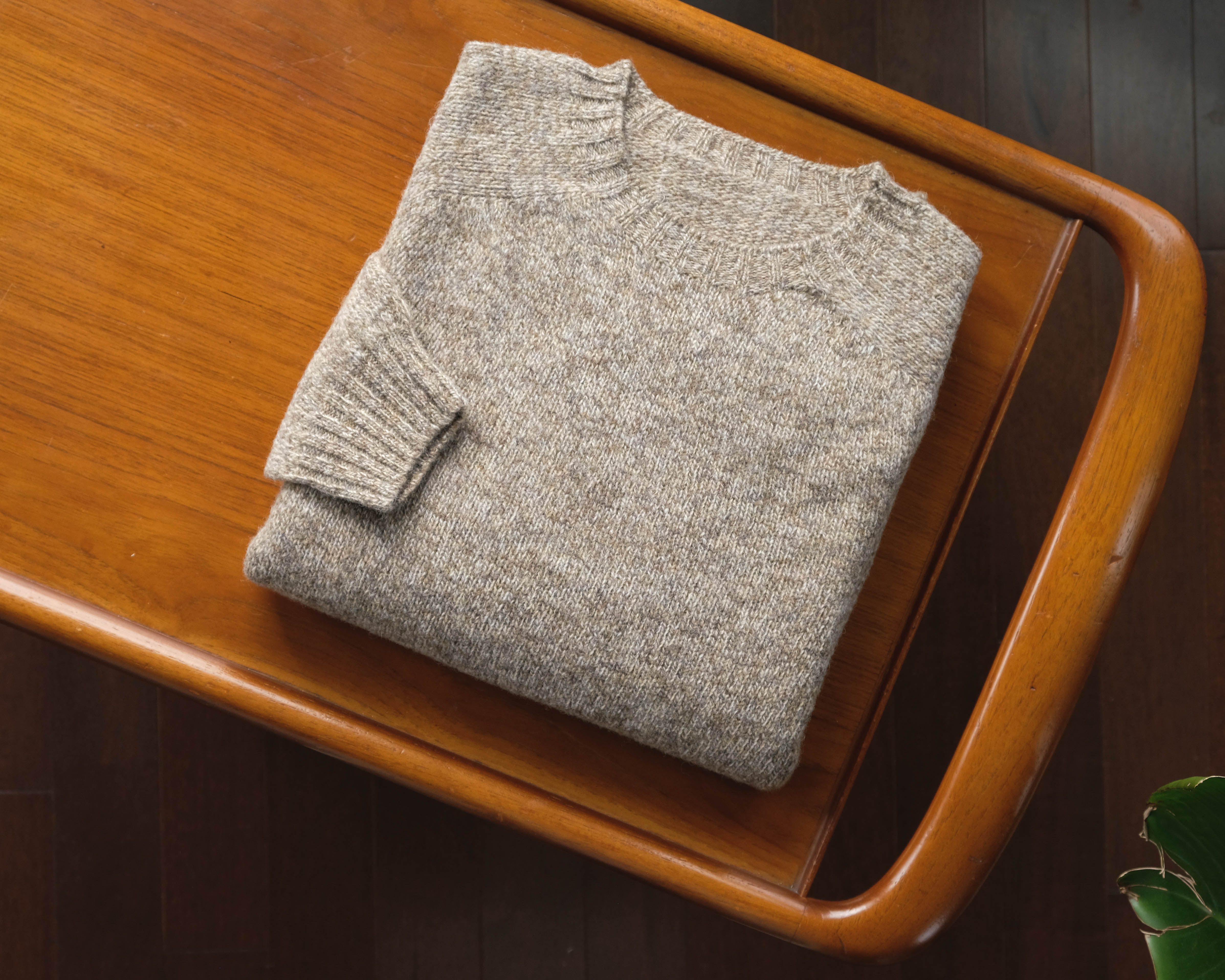Lost Monarch Shetland Sweater in Driftwood - Image 4