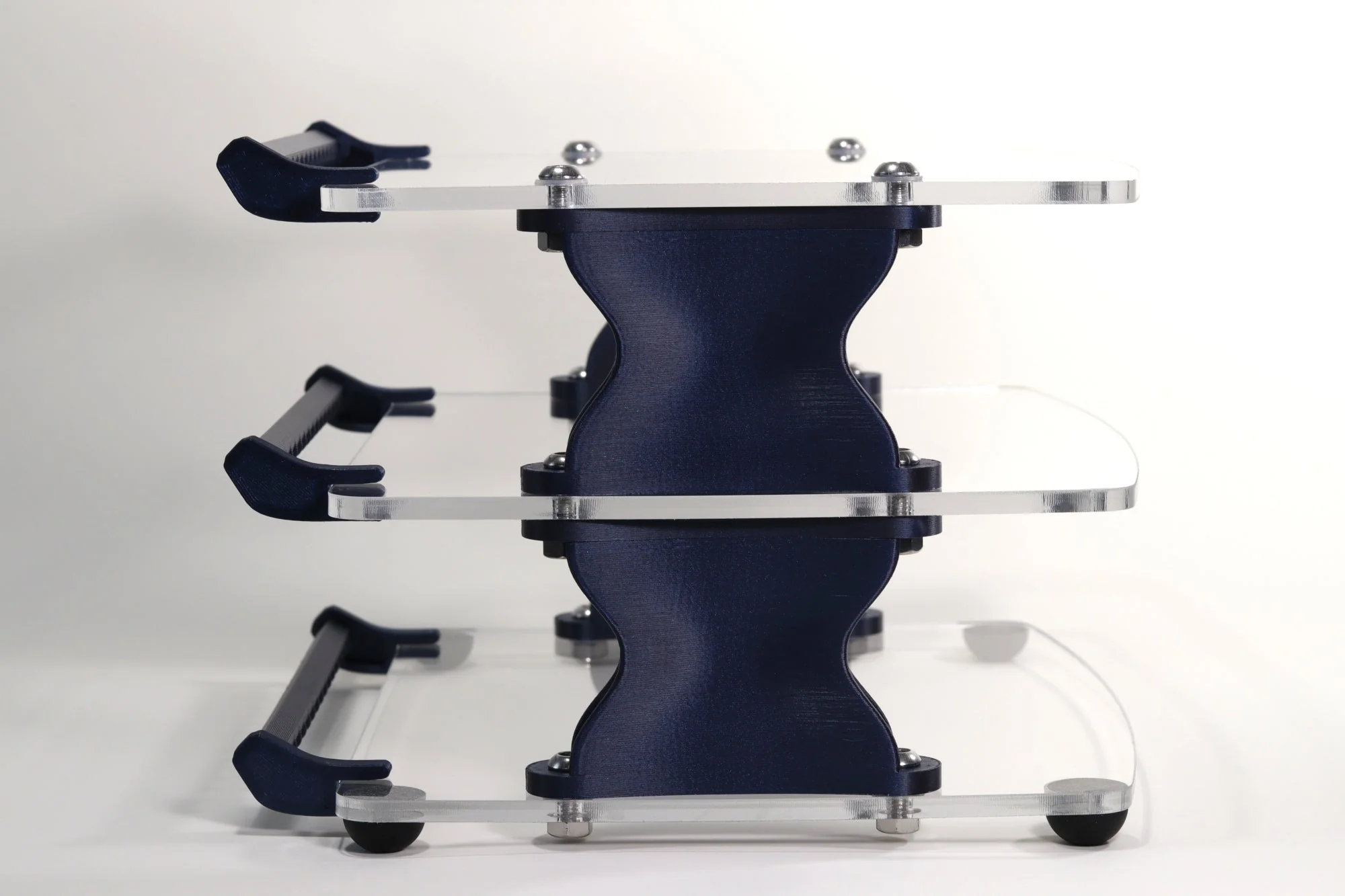 Sound Solver Medium Desktop Audio Rack | Internal Brackets | Acrylic Shelves - Image 10