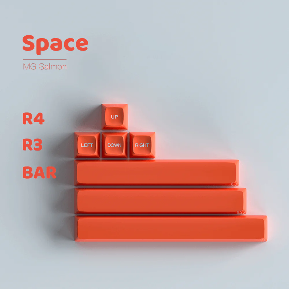 MelGeek MG Salmon Keycap Set - Image 10