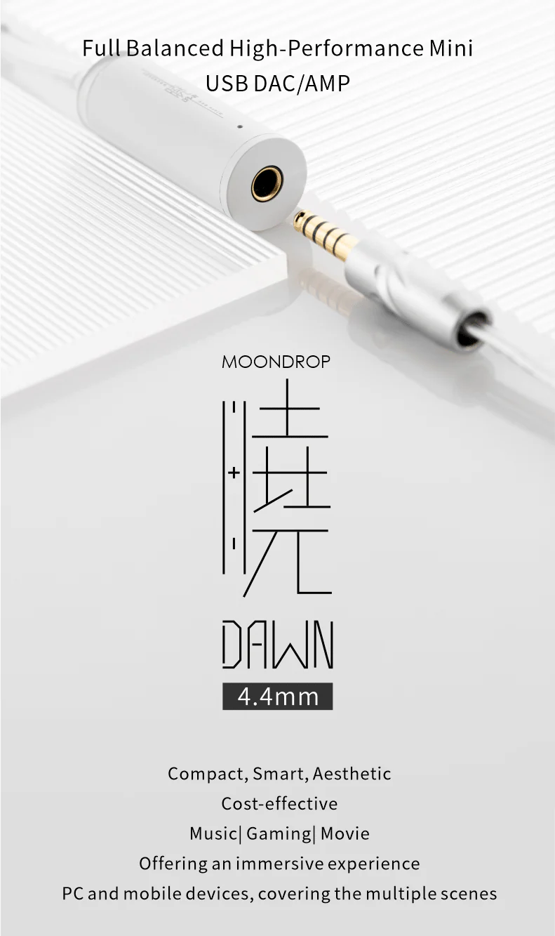 Moondrop DAWN 4.4mm Full Balanced Mini USB DAC/Amp - Image 2