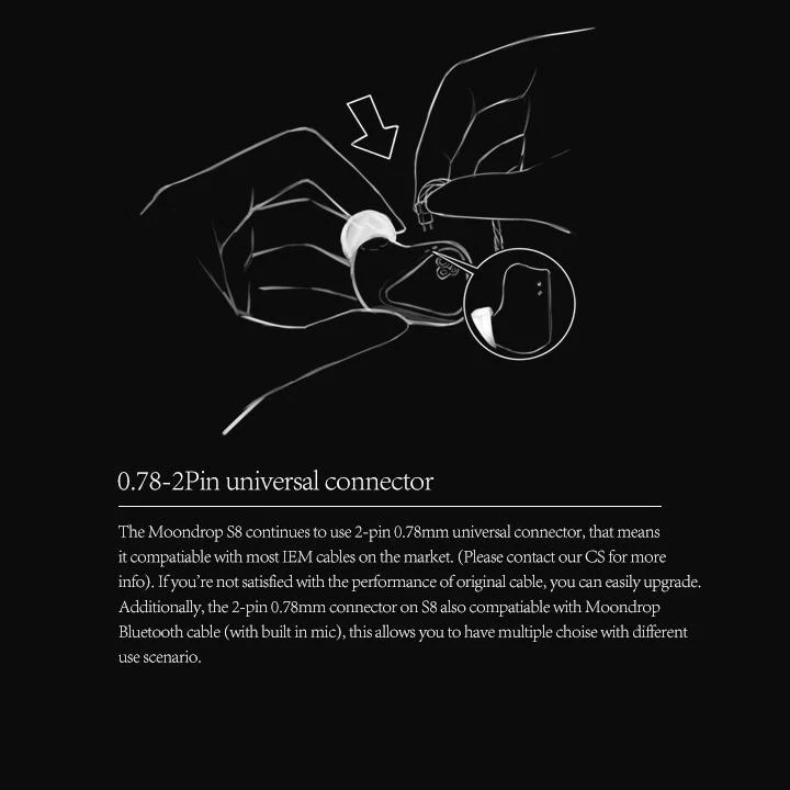 Moondrop S8 In-Ear Monitor (IEM) Earphone - Image 7