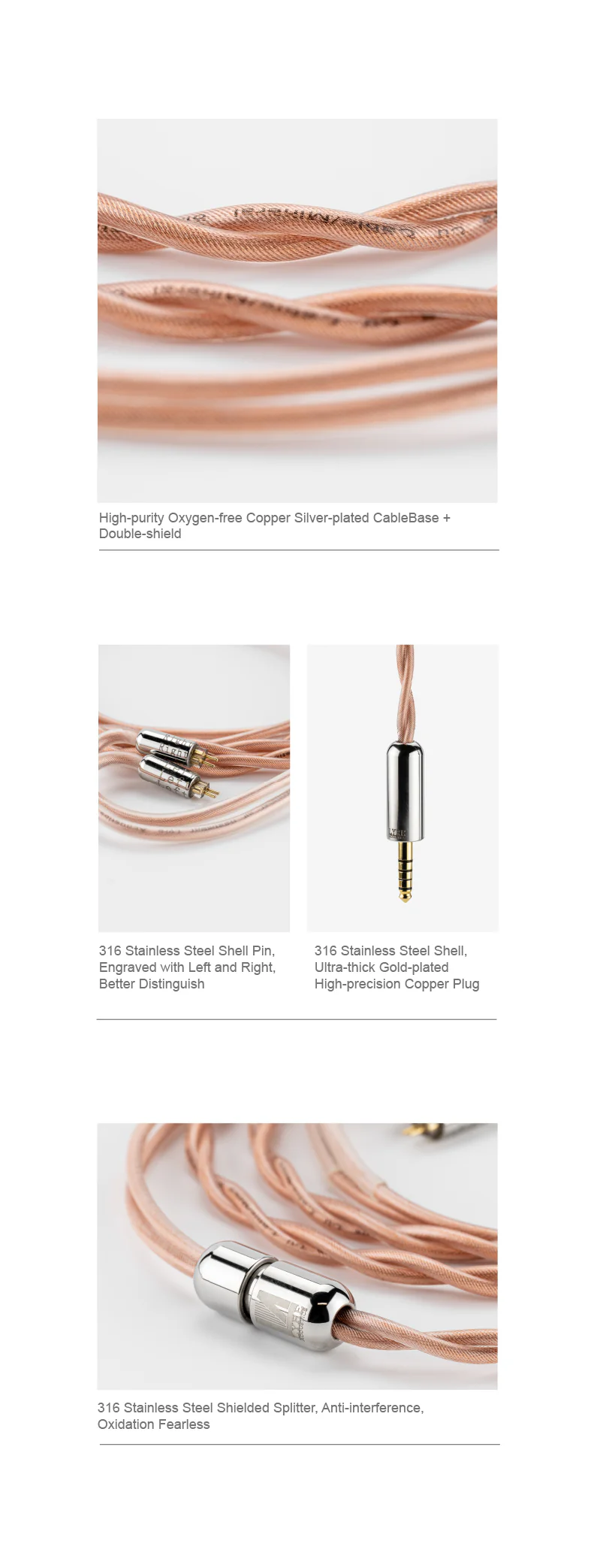 Moondrop x LYRE Acoustics Silver Pill Earphone Upgrade Cable - Image 16