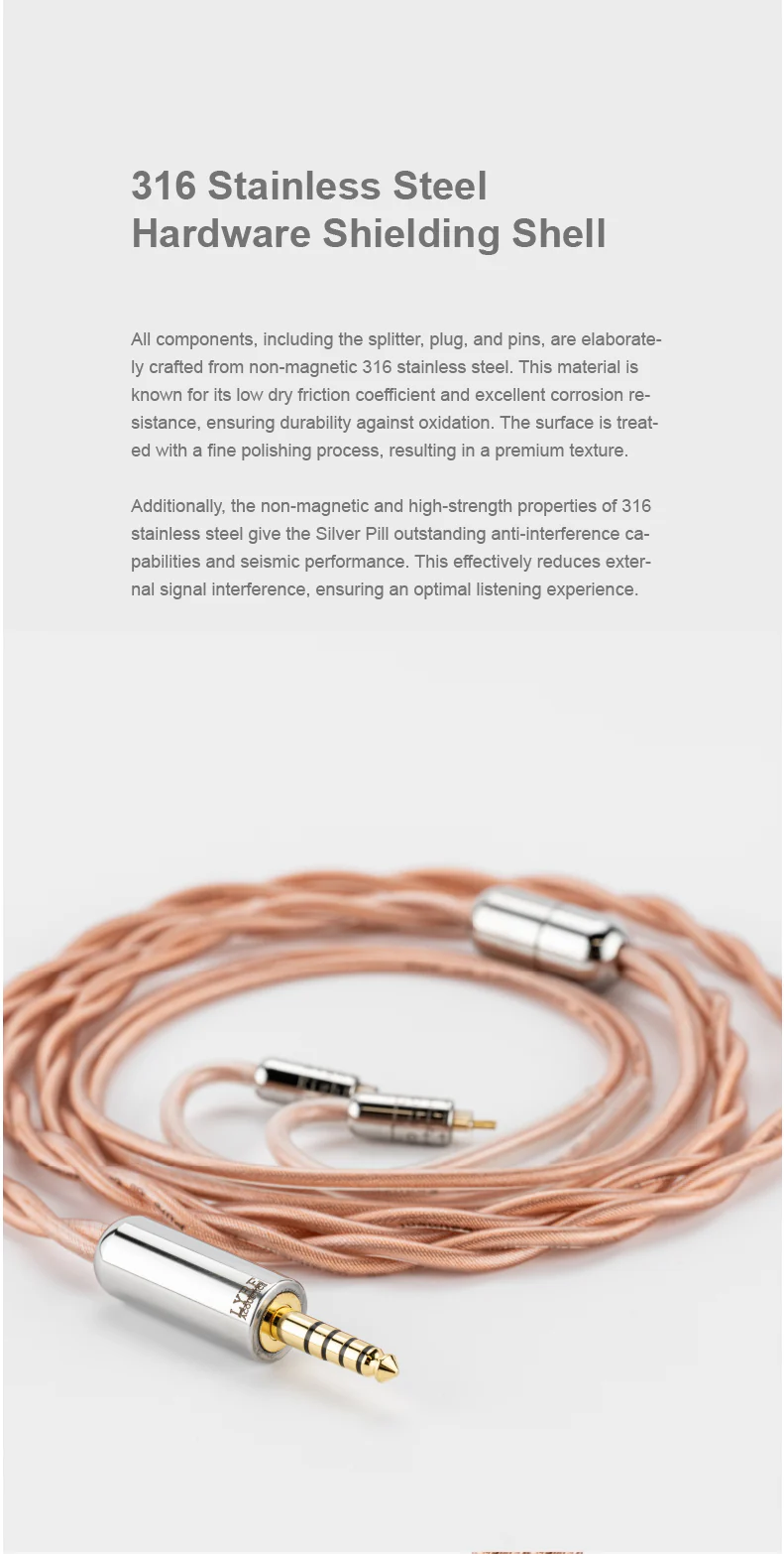 Moondrop x LYRE Acoustics Silver Pill Earphone Upgrade Cable - Image 19