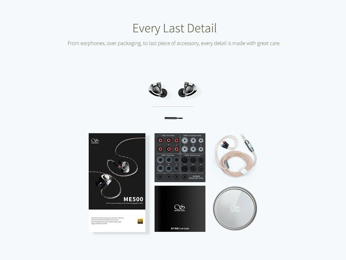 Shanling ME500 In-Ear Monitor (IEM) Earphone - Image 12