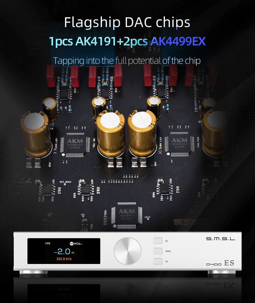 SMSL D400EX Desktop DAC - Image 8