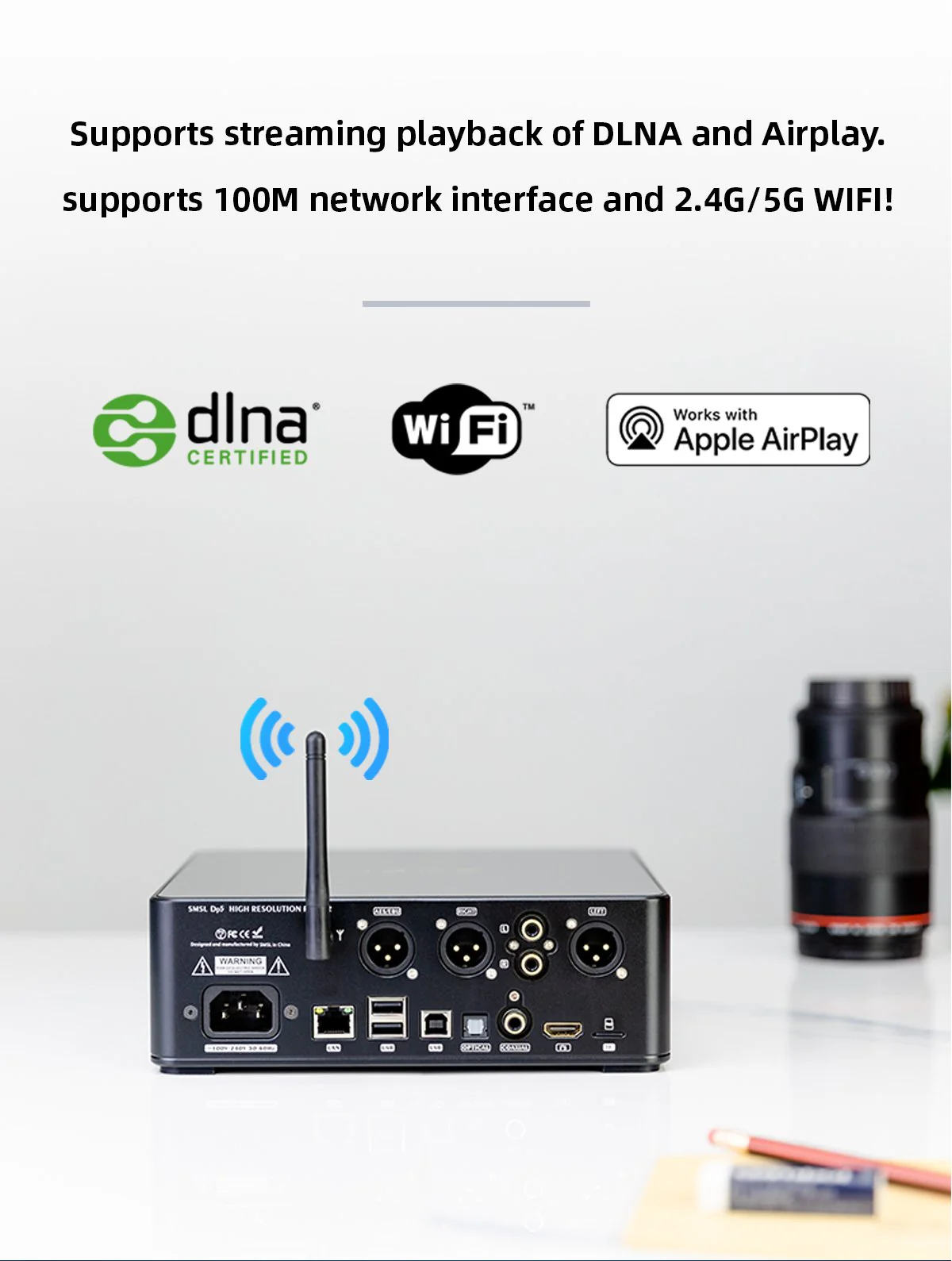 SMSL DP5 MQA High-Fi Network-Enabled DAC Amp - Image 4