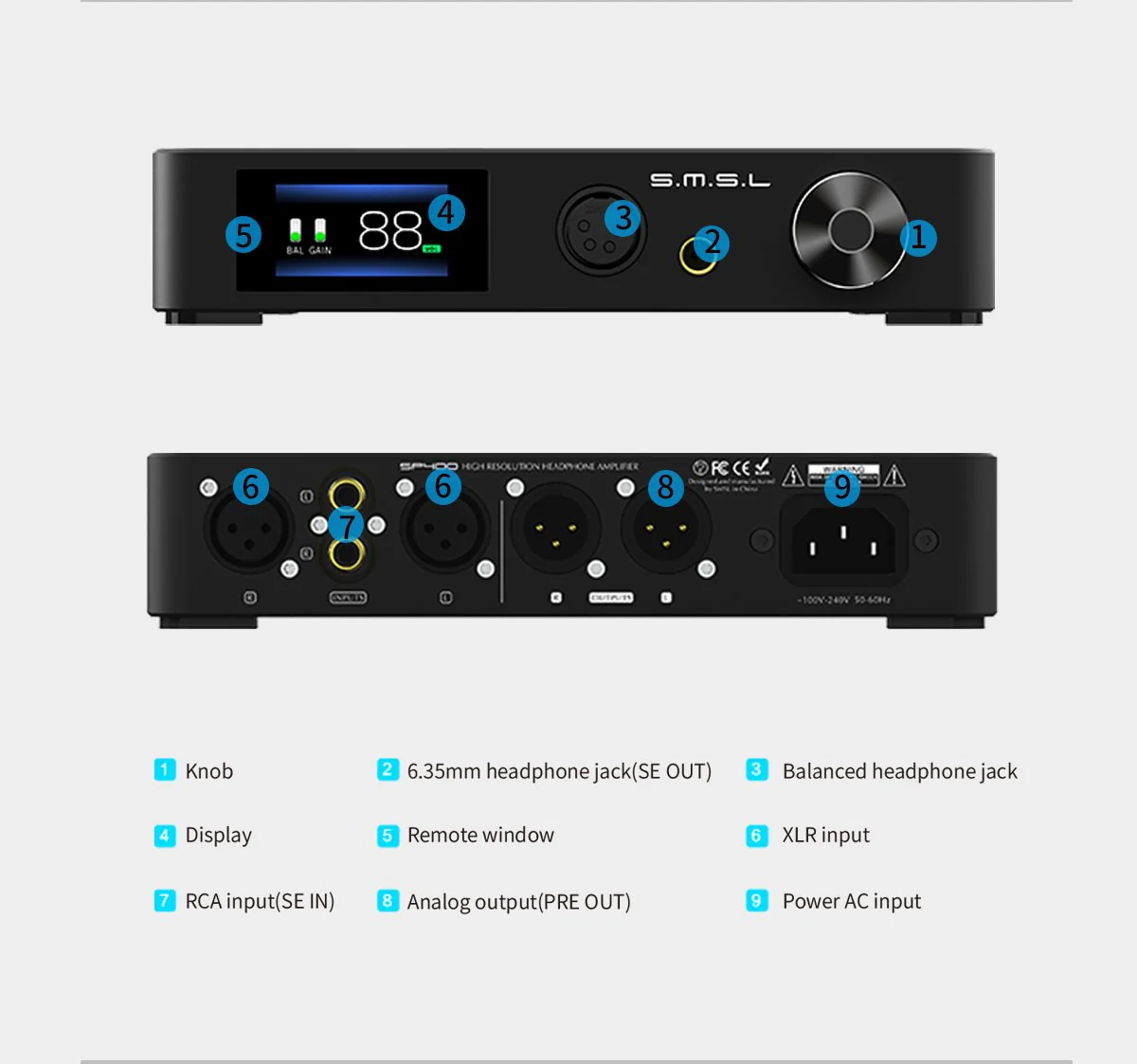 SMSL SP400 THX AAA 888 Headphone Amp - Image 14