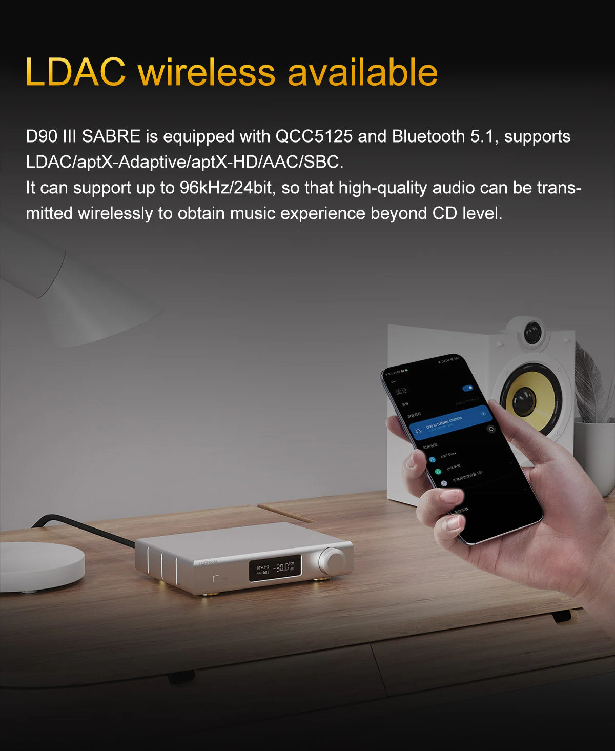 TOPPING D90 III Sabre Fully-Balanced HIFI DAC (Digital-to-Analog Converter) - Image 9
