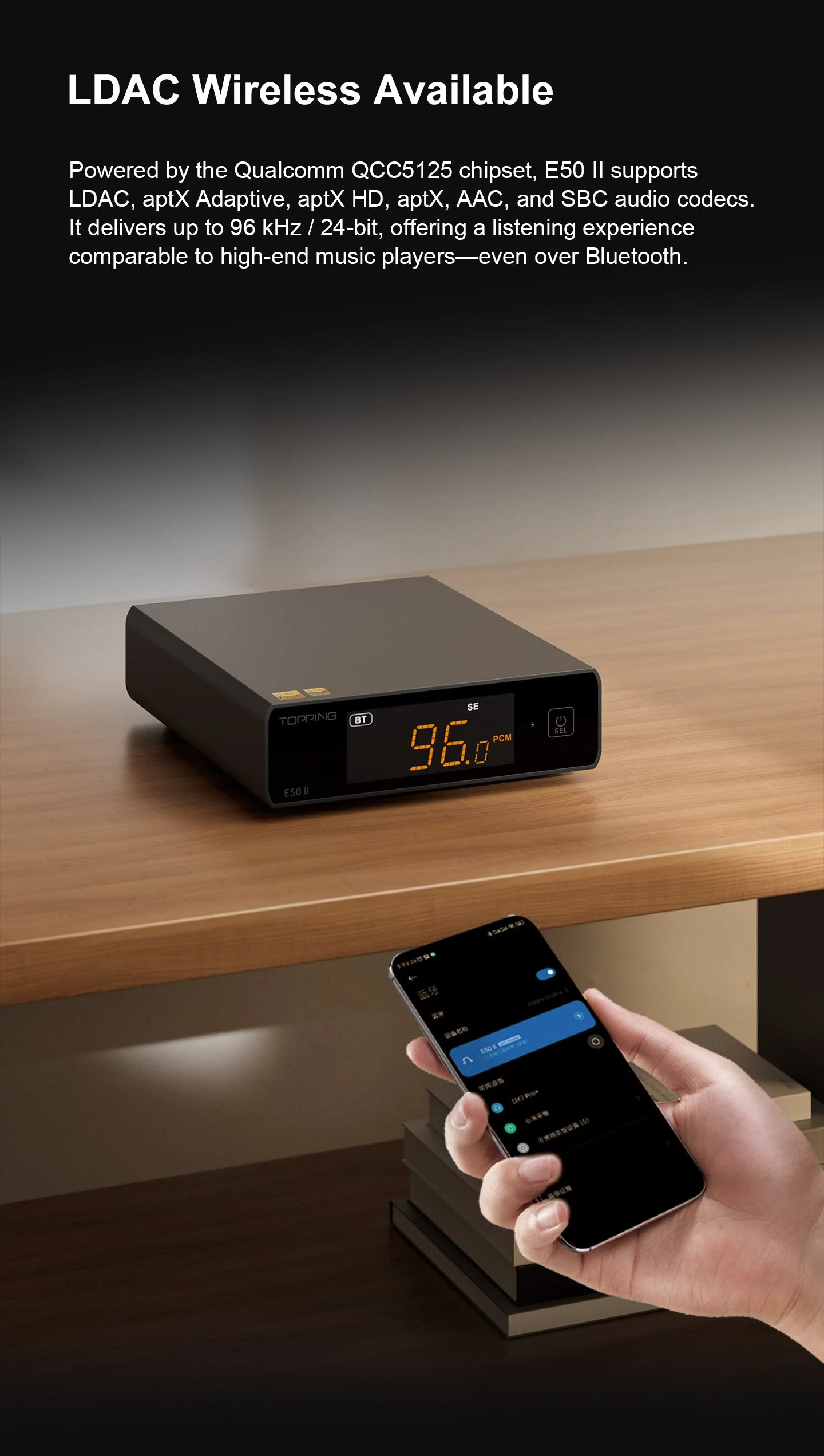 TOPPING E50 II Desktop DAC (Digital-to-Analog-Convertor) - Image 12