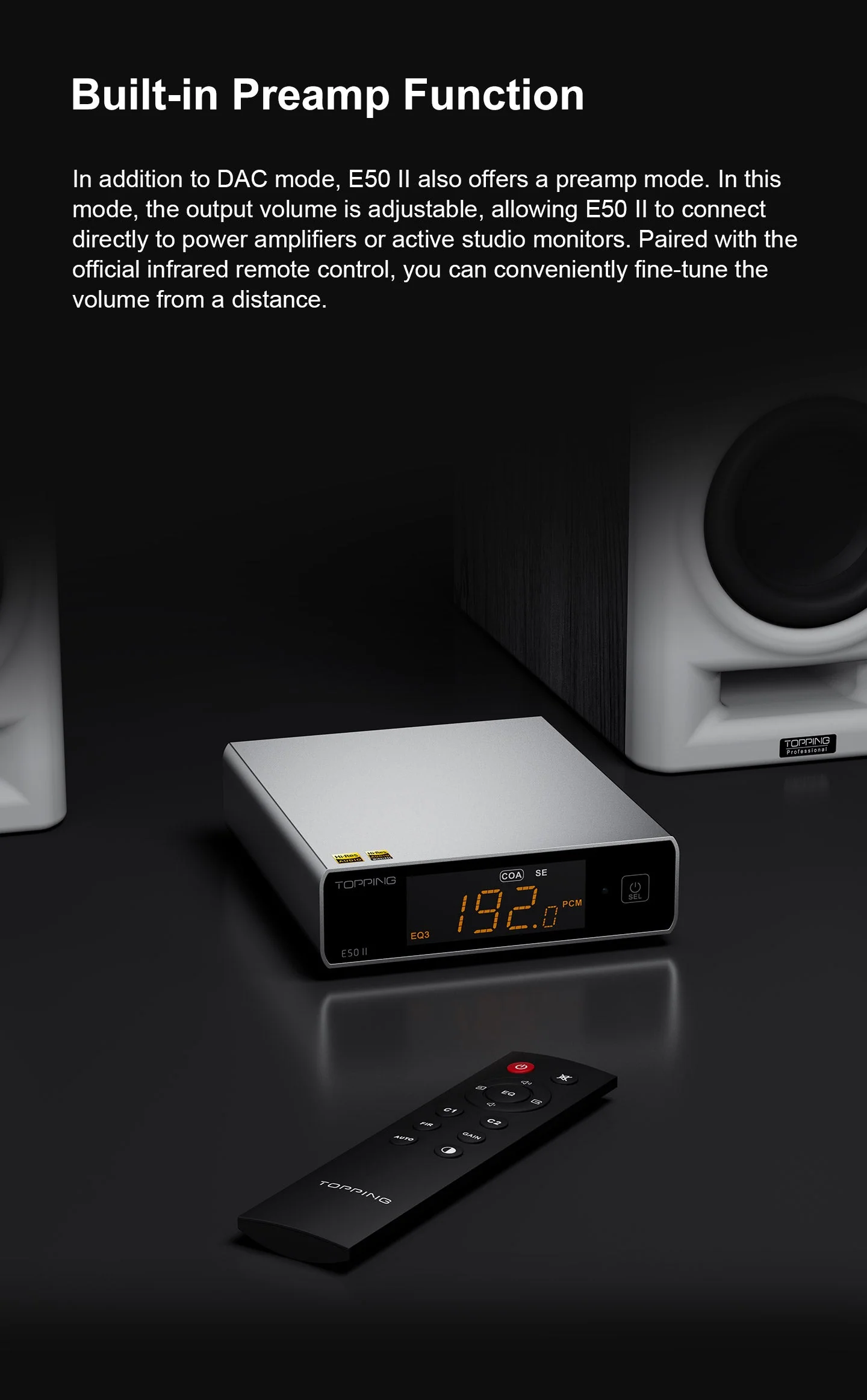 TOPPING E50 II Desktop DAC (Digital-to-Analog-Convertor) - Image 14