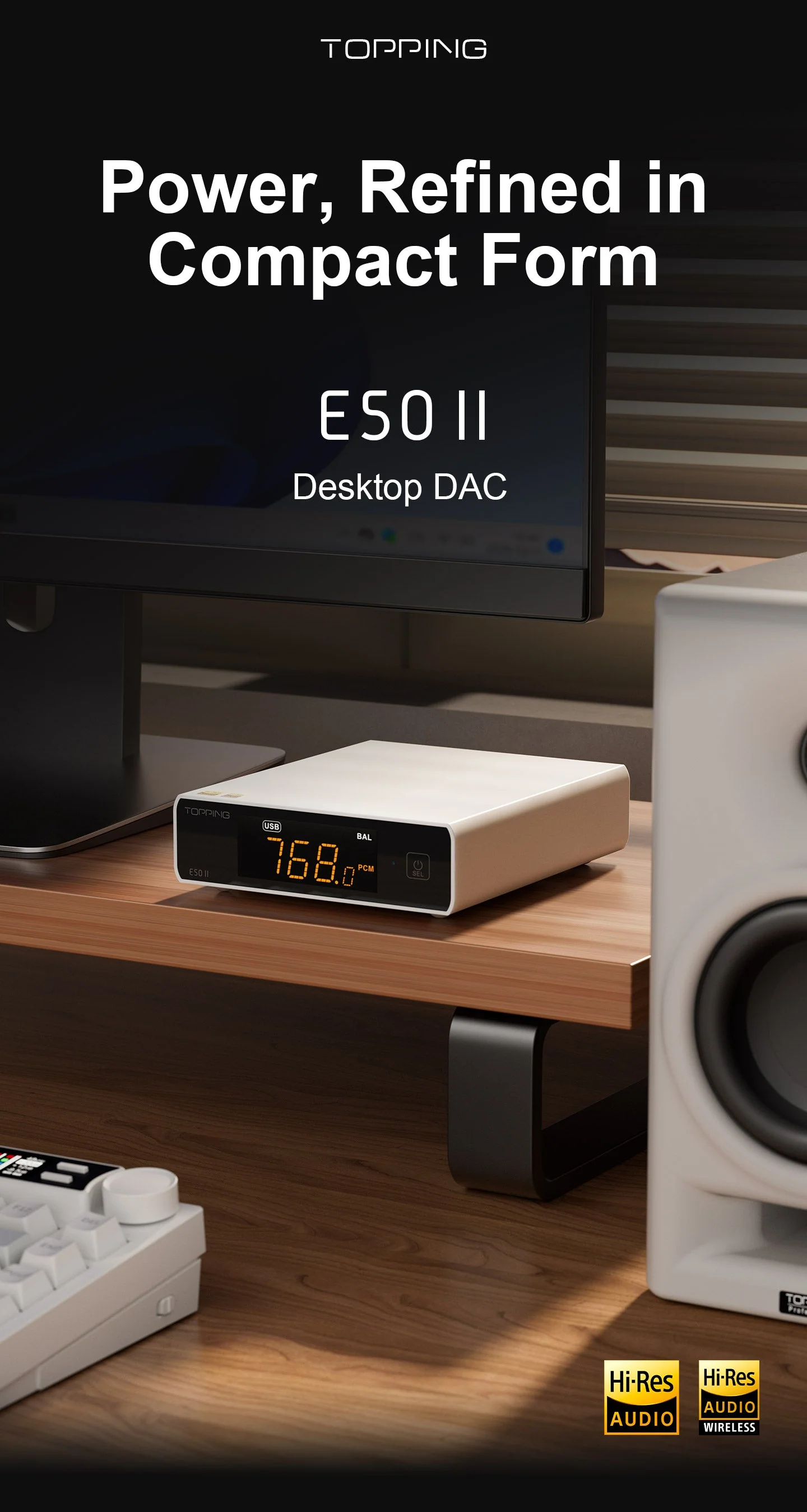 TOPPING E50 II Desktop DAC (Digital-to-Analog-Convertor) - Image 2