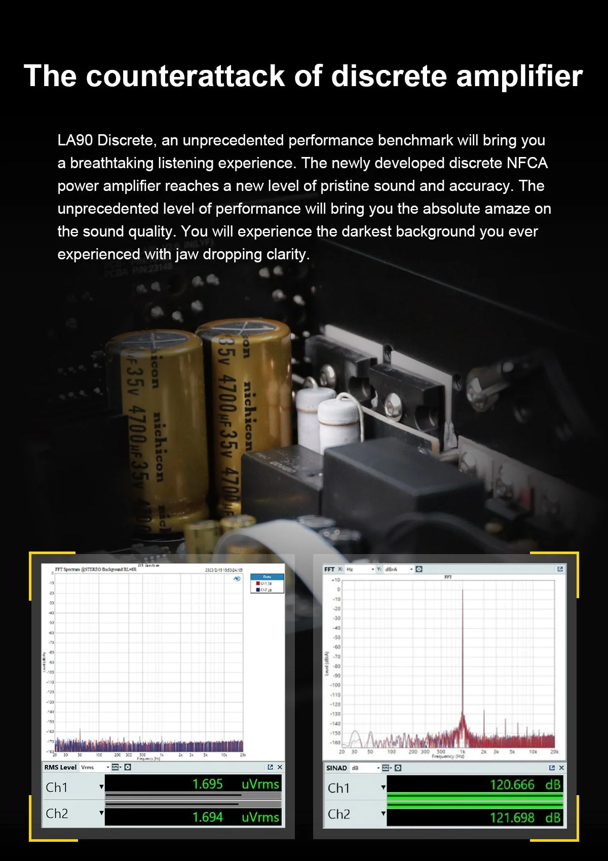 TOPPING LA90 Discrete NFCA Power Amplifier / LA90 Power Amplifier - Image 5