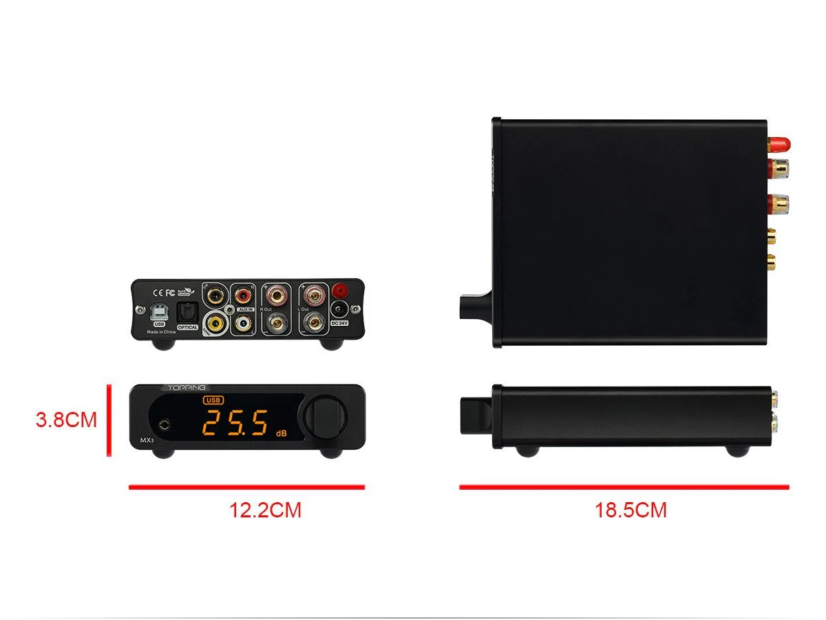 TOPPING MX3 Built-in Bluetooth Receiver DAC Headphone Amp Digital Amplifier - Image 24