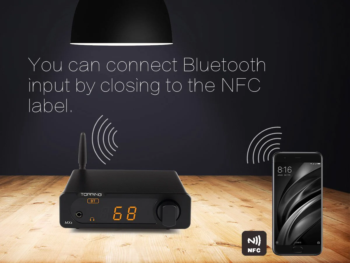 TOPPING MX3 Built-in Bluetooth Receiver DAC Headphone Amp Digital Amplifier - Image 7