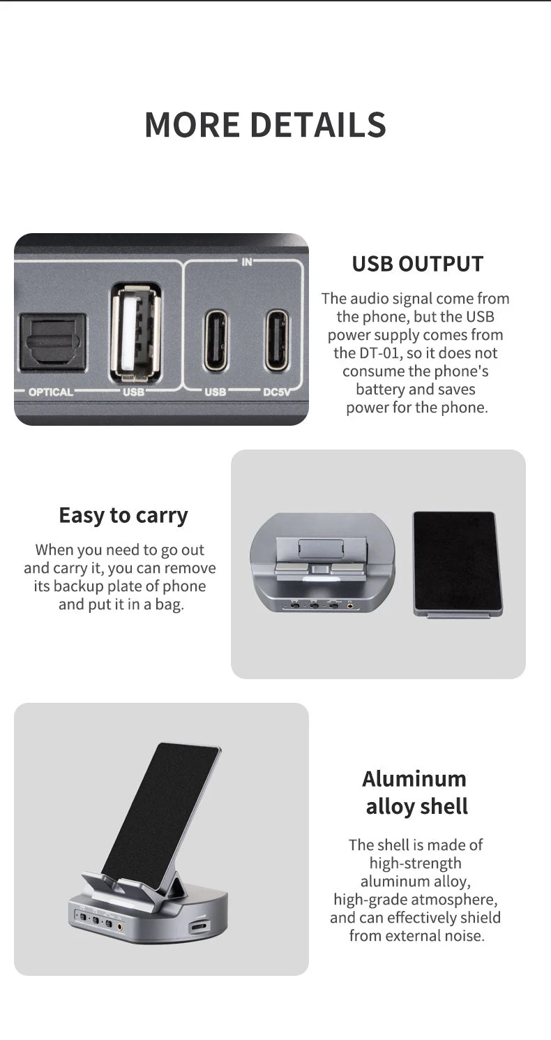 xDuoo DT-01 HIFI Phone DAC/Amp Dock - Image 14