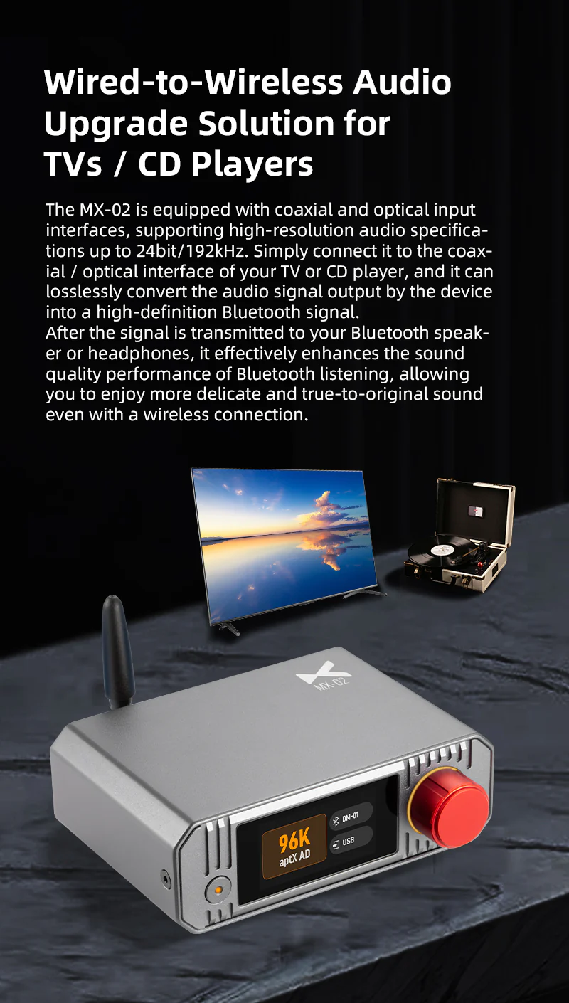xDuoo MX-02 HD Bluetooth Audio Transmitter - Image 9