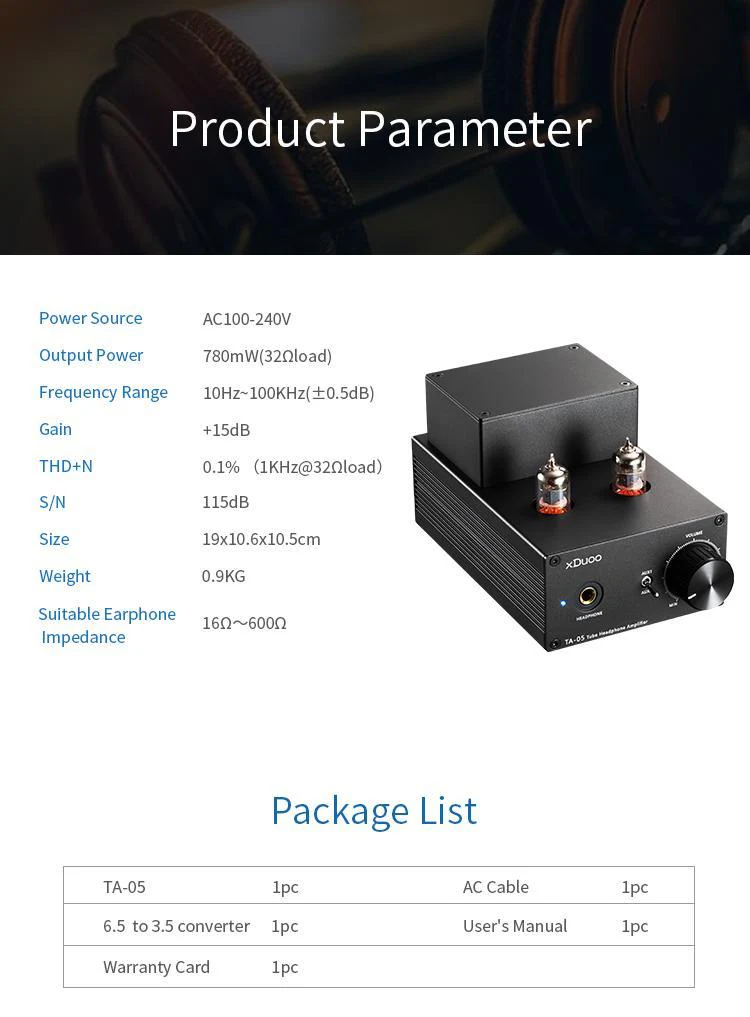 xDuoo TA-05 Tube Amplifier - Image 7