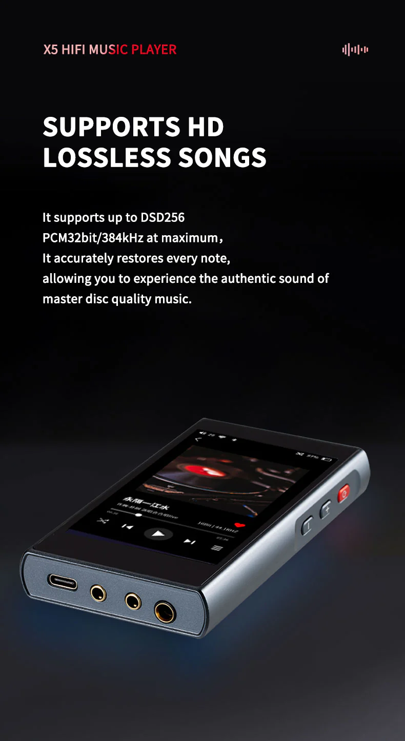 xDuoo X5 Portable Hi-Res Lossless Music Player - Image 5