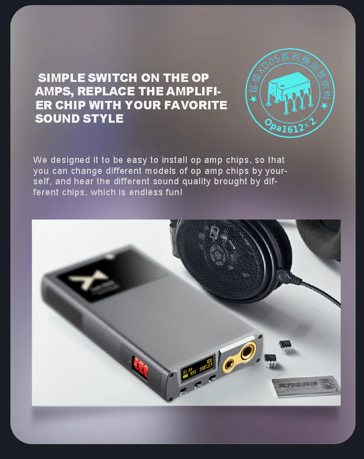 xDuoo XD05 BAL2 Portable HiFi Balanced DAC and Headphone Amplifier - Image 10