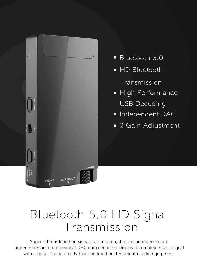 xDuoo XP-2 Bluetooth USB DAC/Amp - Image 3