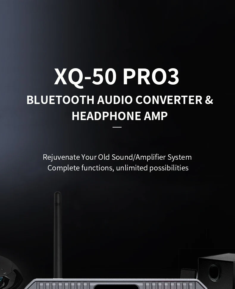 xDuoo XQ-50 PRO3 Bluetooth Audio Converter & Headphone Amp - Image 3